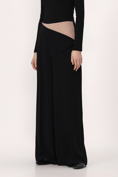 Брюки VASSA&Co, пол женский, цвет черный, фото №4