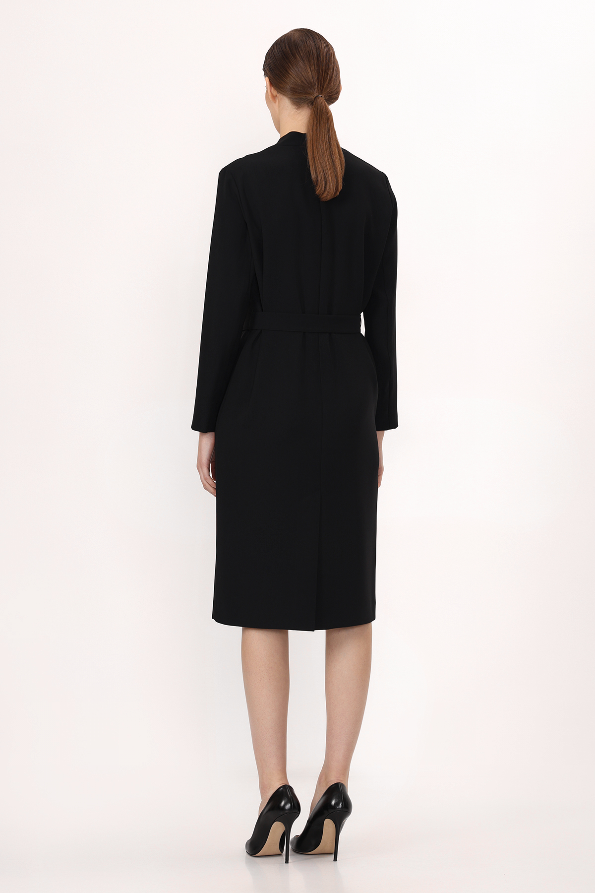 Платье VASSA&Co, пол женский, цвет черный