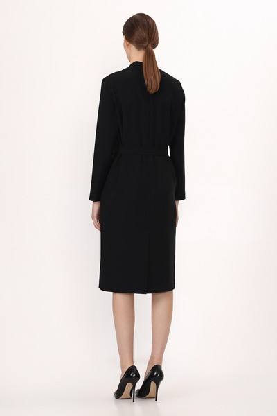 Платье VASSA&Co, пол женский, цвет черный, фото №3