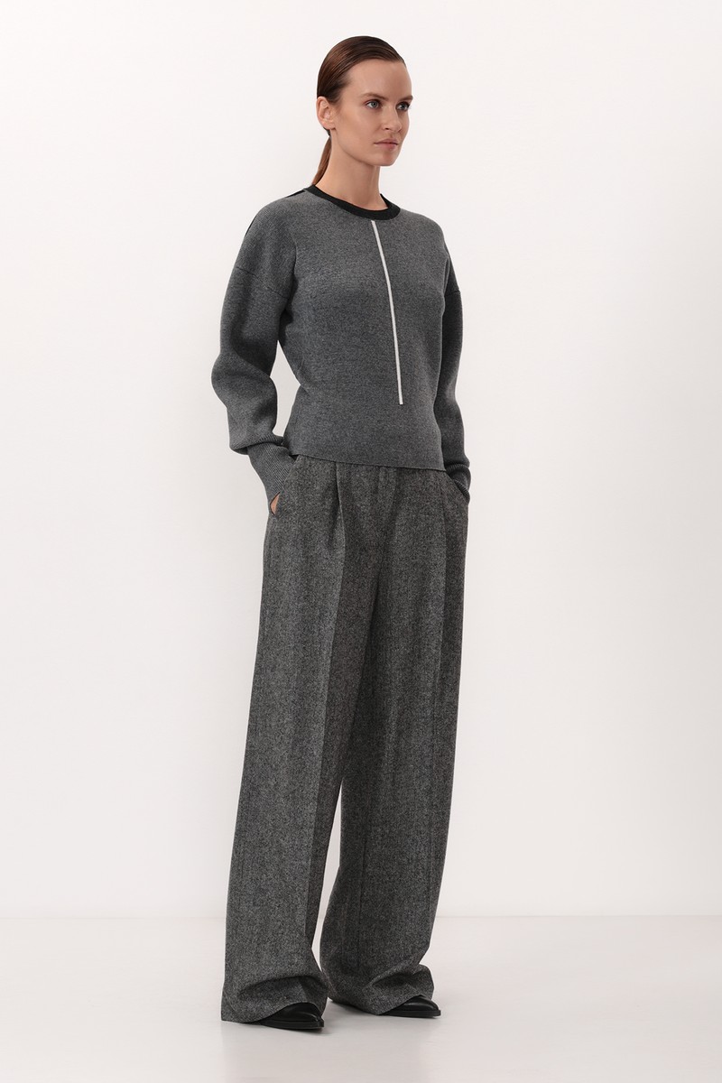 Pullover VASSA CODE, пол female, цвет серый, фото №2