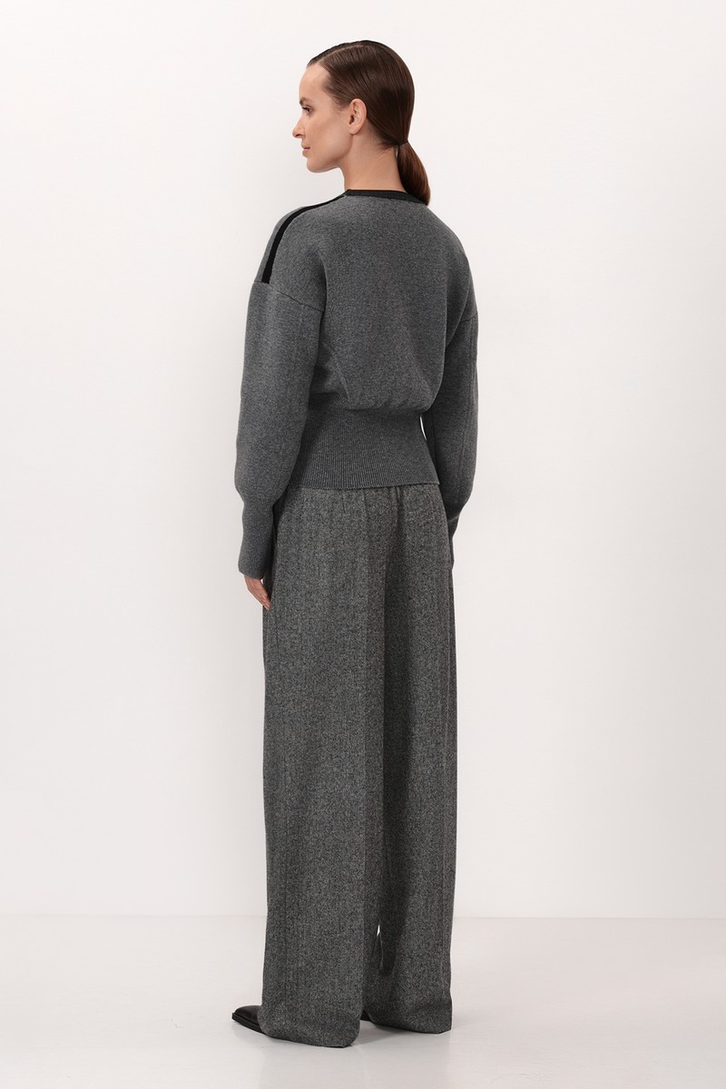 Pullover VASSA CODE, пол female, цвет серый, фото №3