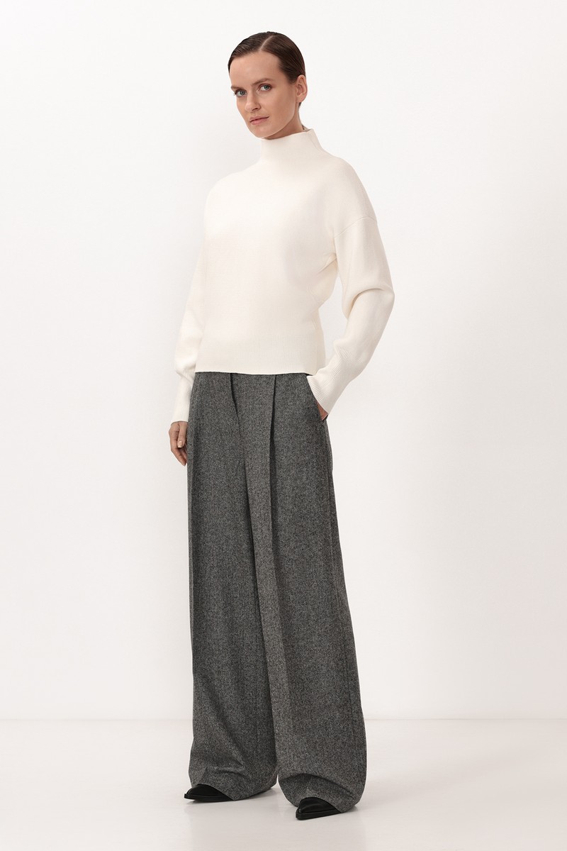 Pullover VASSA CODE, пол female, цвет white, фото №2