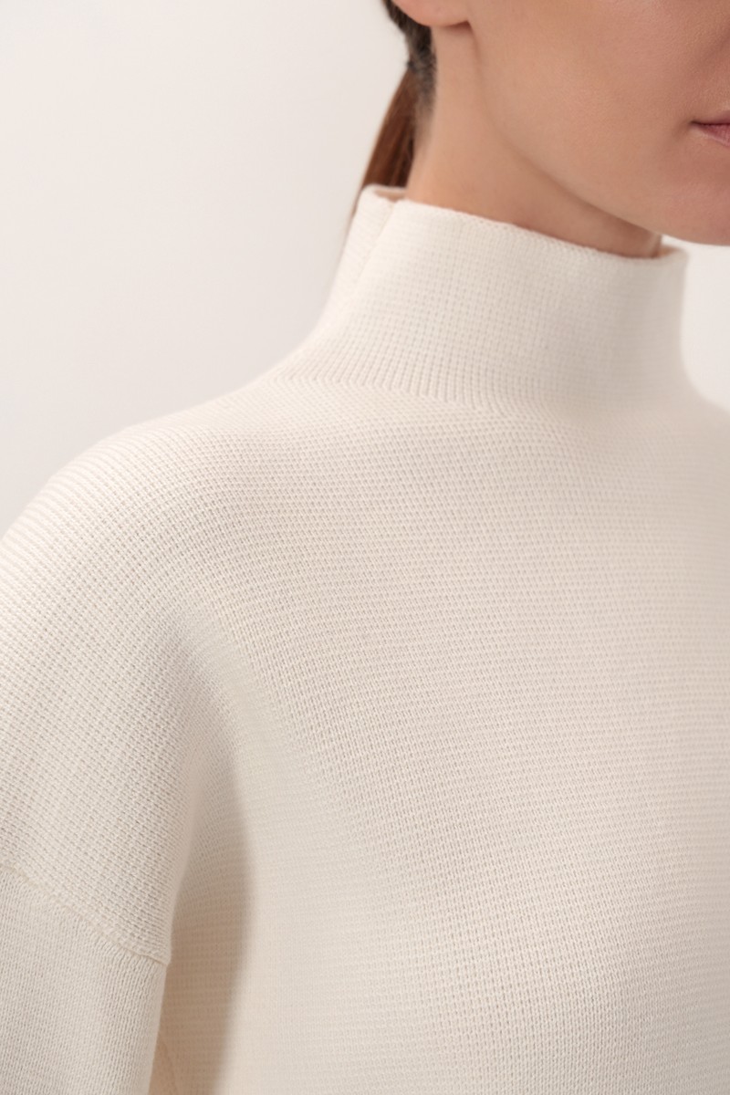 Pullover VASSA CODE, пол female, цвет white, фото №3