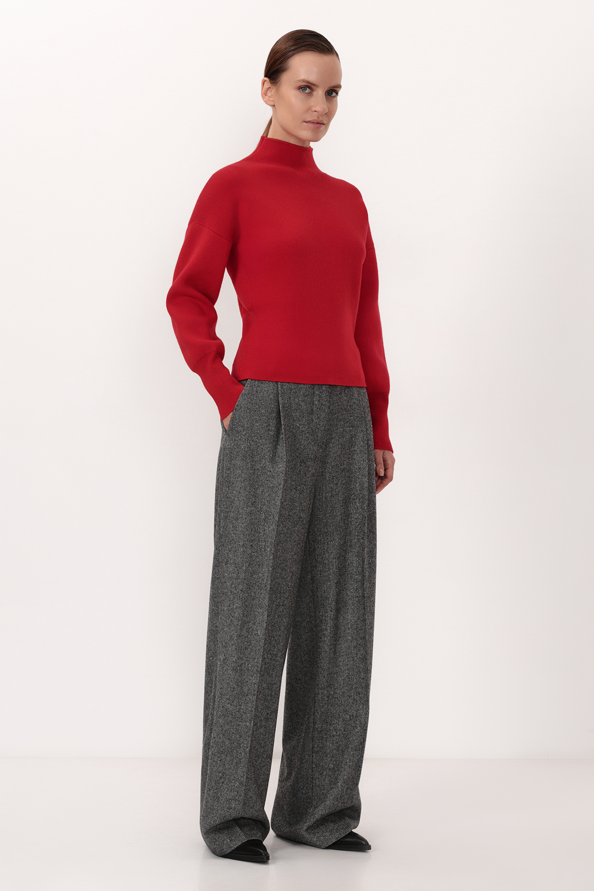 Джемпер VASSA CODE, пол женский, цвет красный