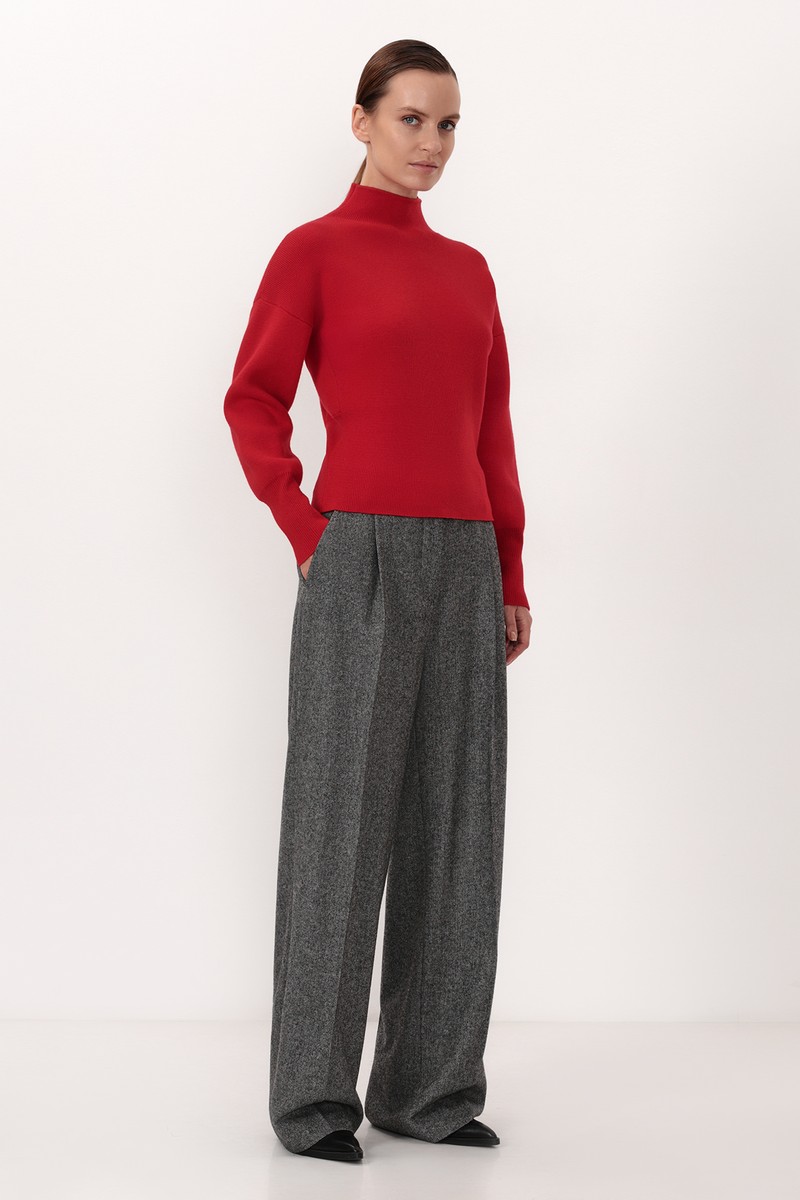 Джемпер VASSA CODE, пол женский, цвет красный, фото №2