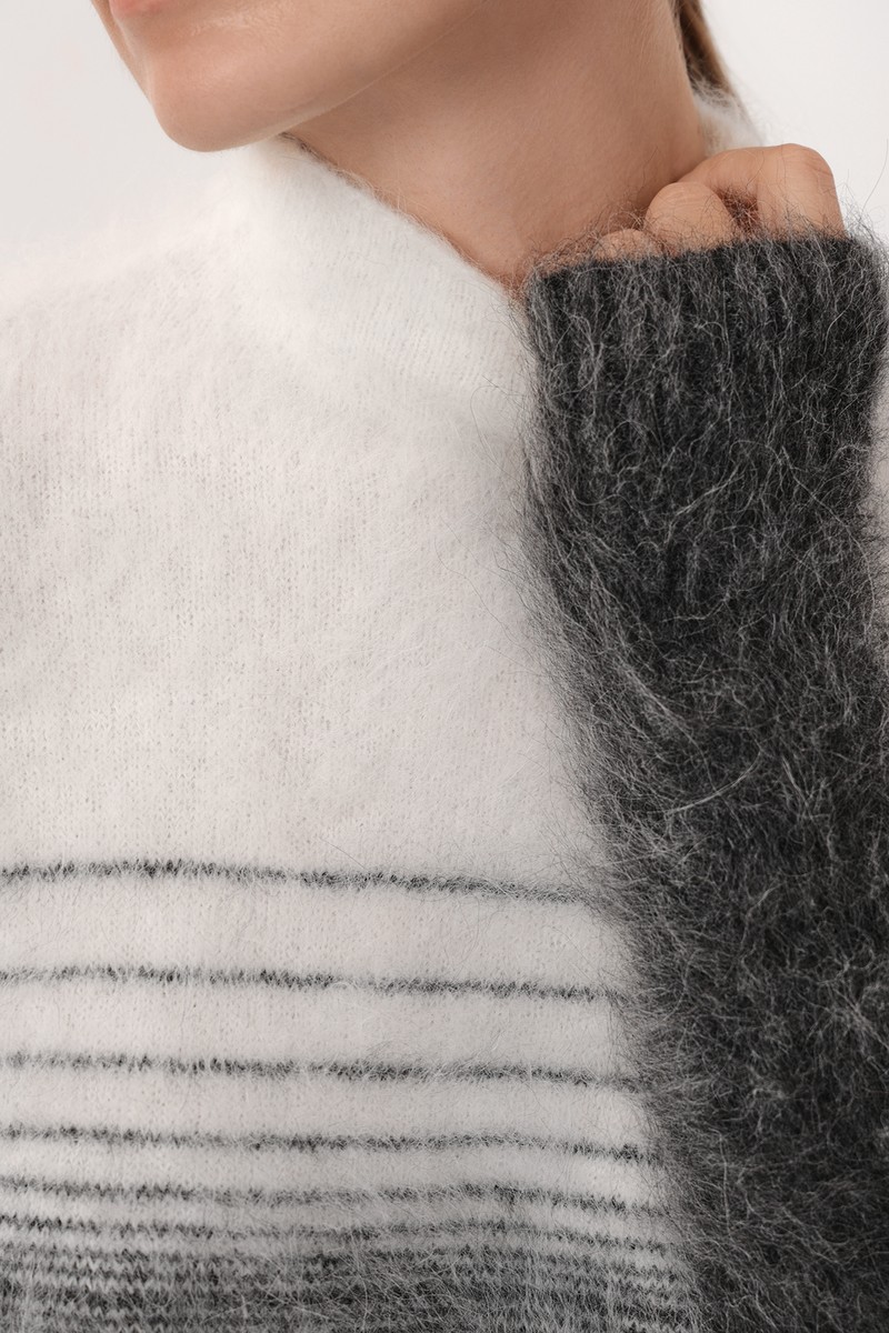 Джемпер VASSA CODE, пол женский, цвет серый, фото №3