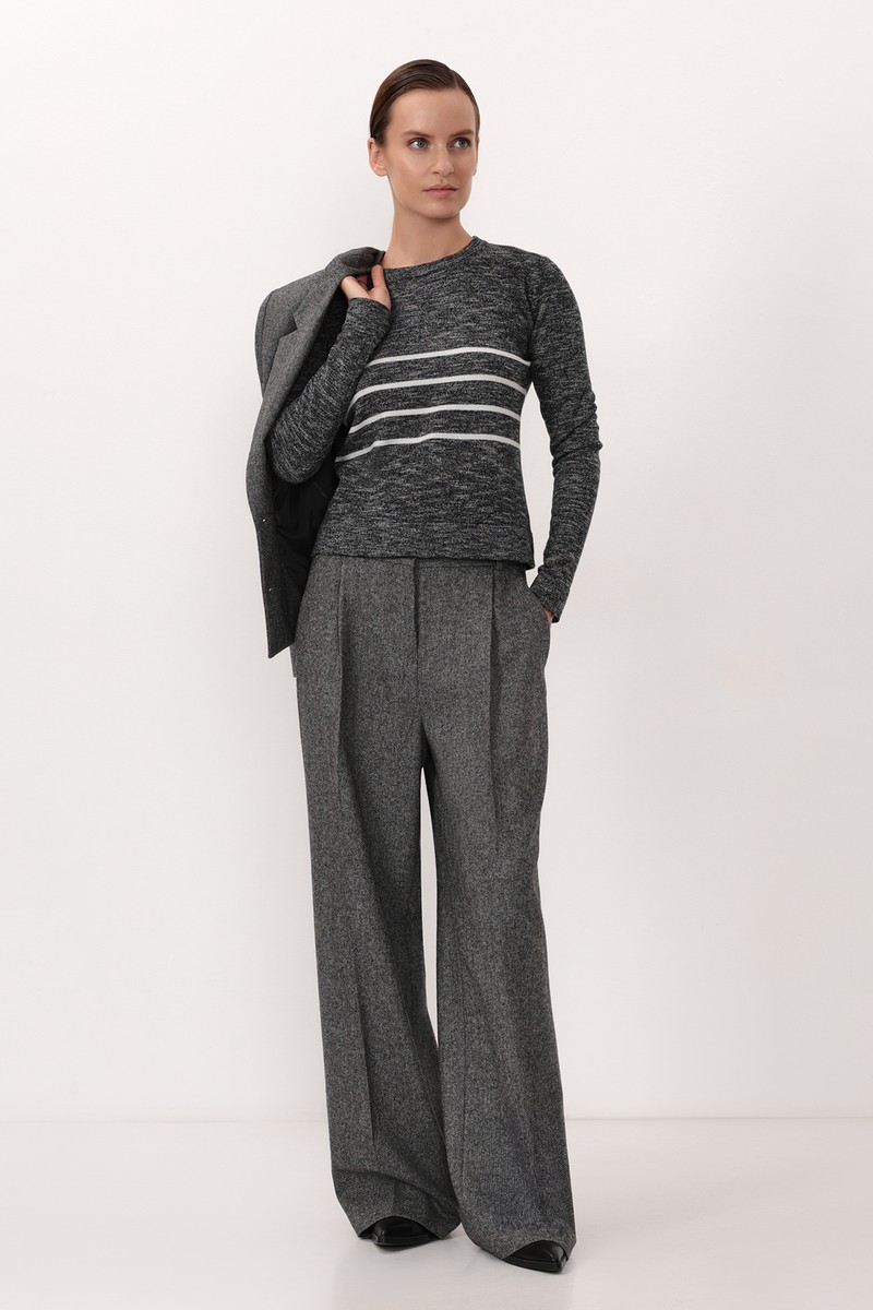 Джемпер VASSA CODE, пол женский, цвет серый, фото №2