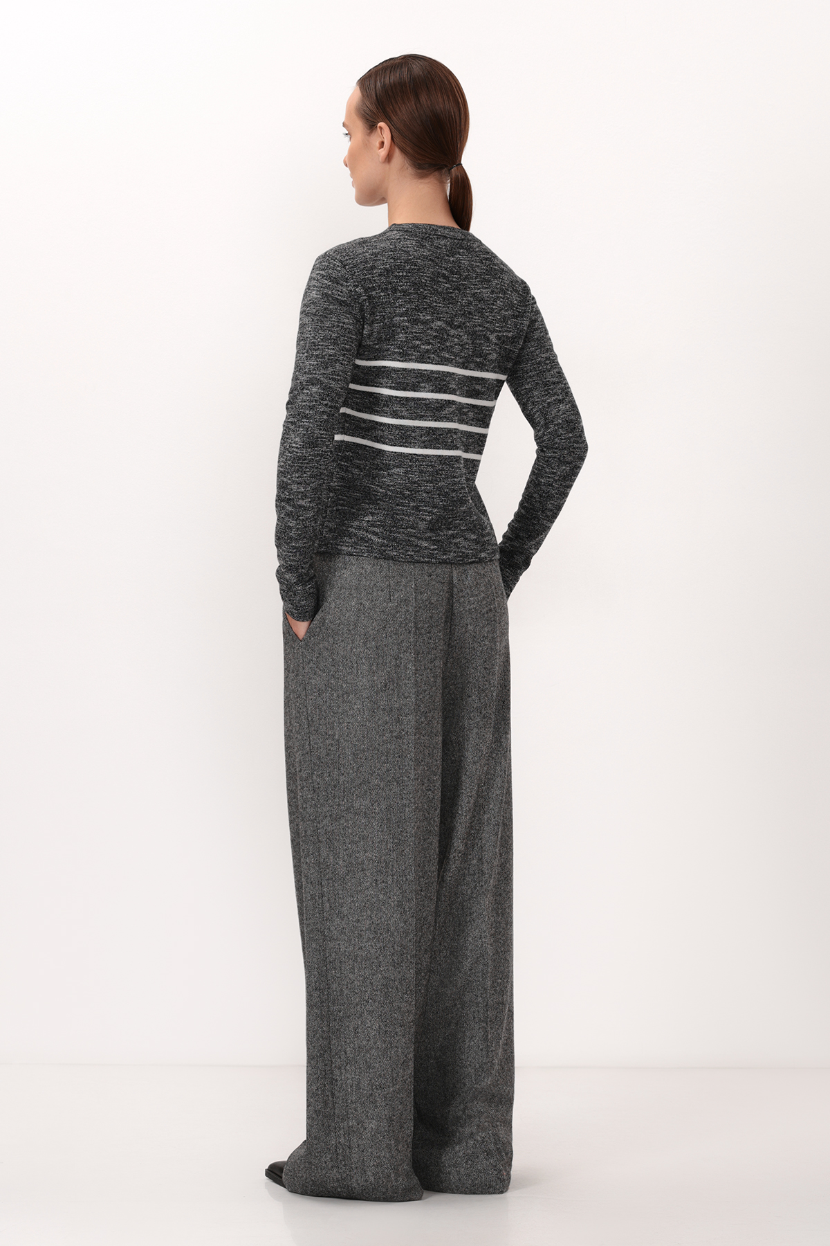 Джемпер VASSA CODE, пол женский, цвет серый