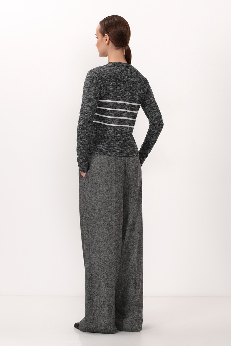 Джемпер VASSA CODE, пол женский, цвет серый, фото №3