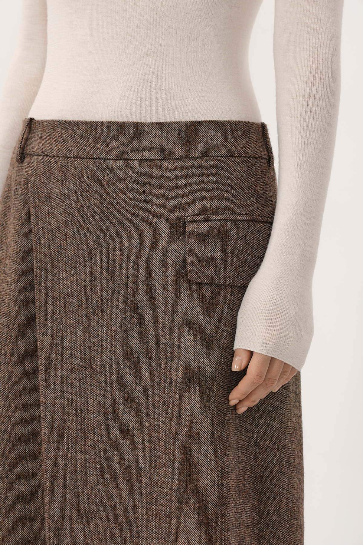 Skirt VASSA CODE, пол female, цвет brown, фото №2