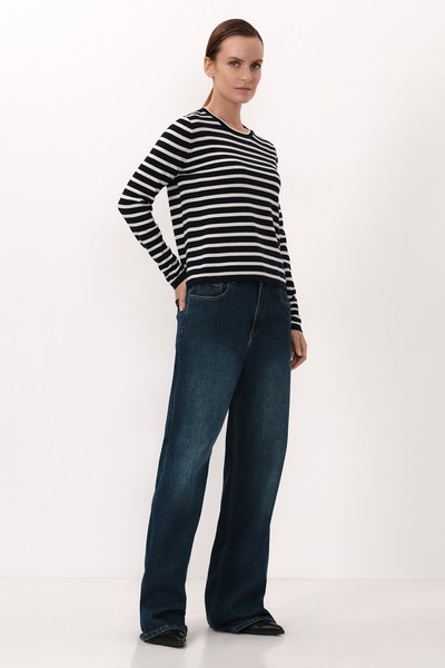 Джинсы Wide Leg VASSA CODE, пол женский, цвет синий, фото №2