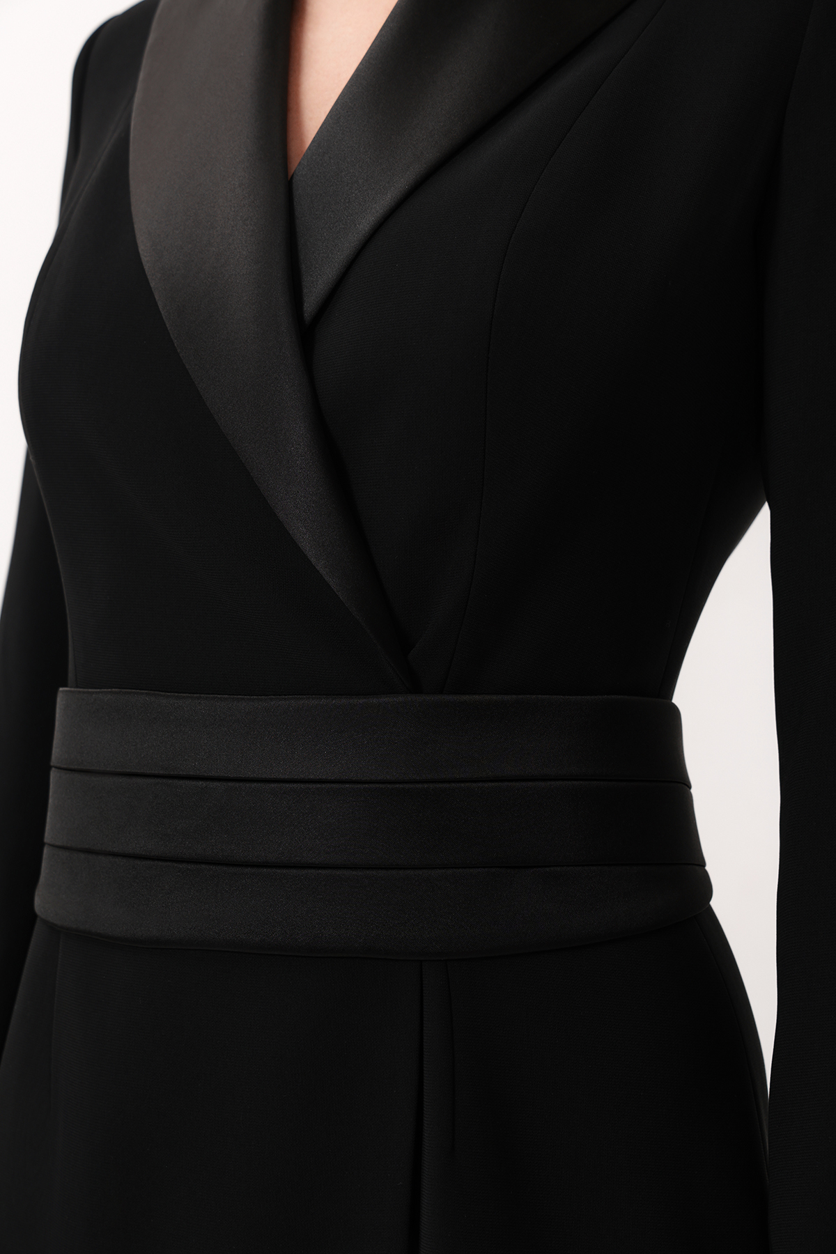 Платье-смокинг VASSA&Co, пол женский, цвет черный