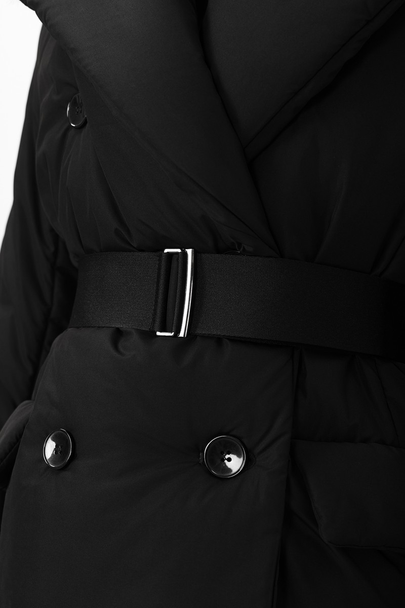 Coat female ПАЛЬТО VASSA&Co Black 2