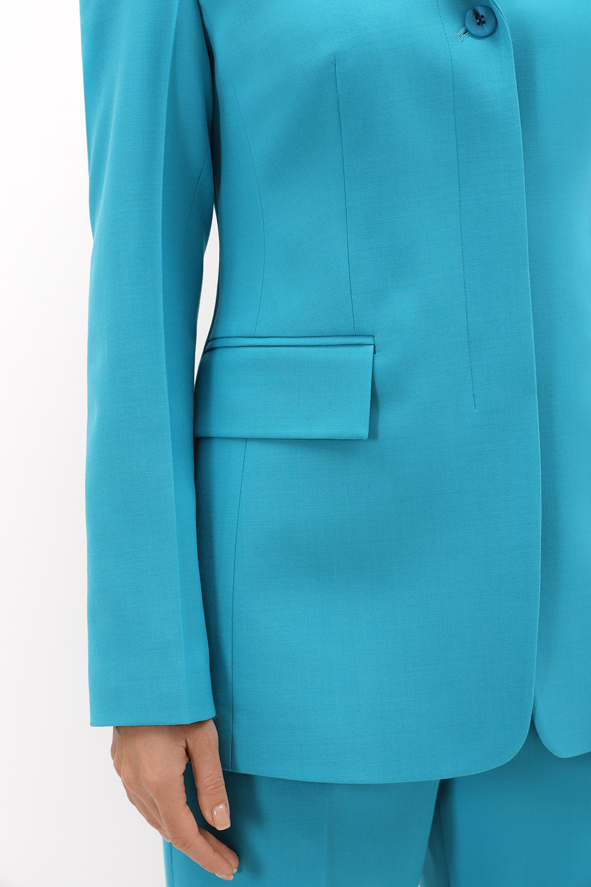 Жакет VASSA&Co, пол женский, цвет голубой