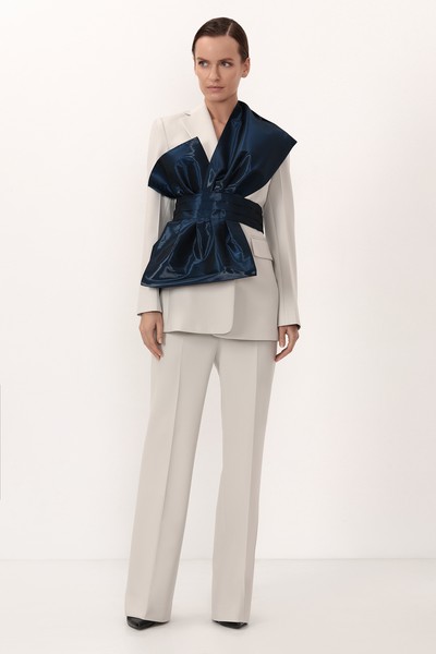 Асимметричный жилет на одно плечо VASSA&Co, пол женский, цвет синий, фото №2