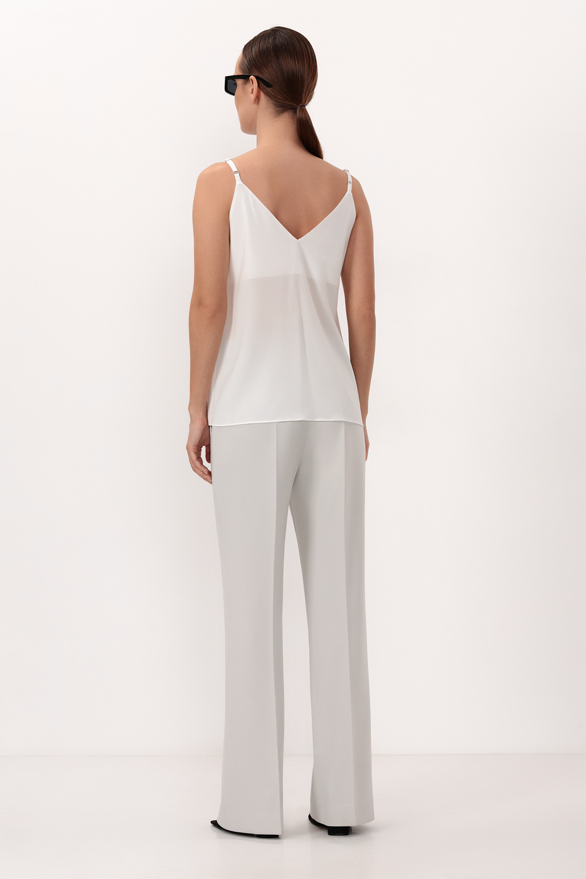 Базовый топ VASSA&Co, пол женский, цвет белый