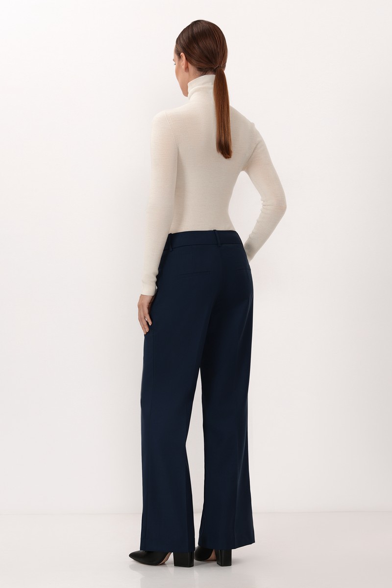 Trousers VASSA CODE, пол female, цвет Синий, фото №3