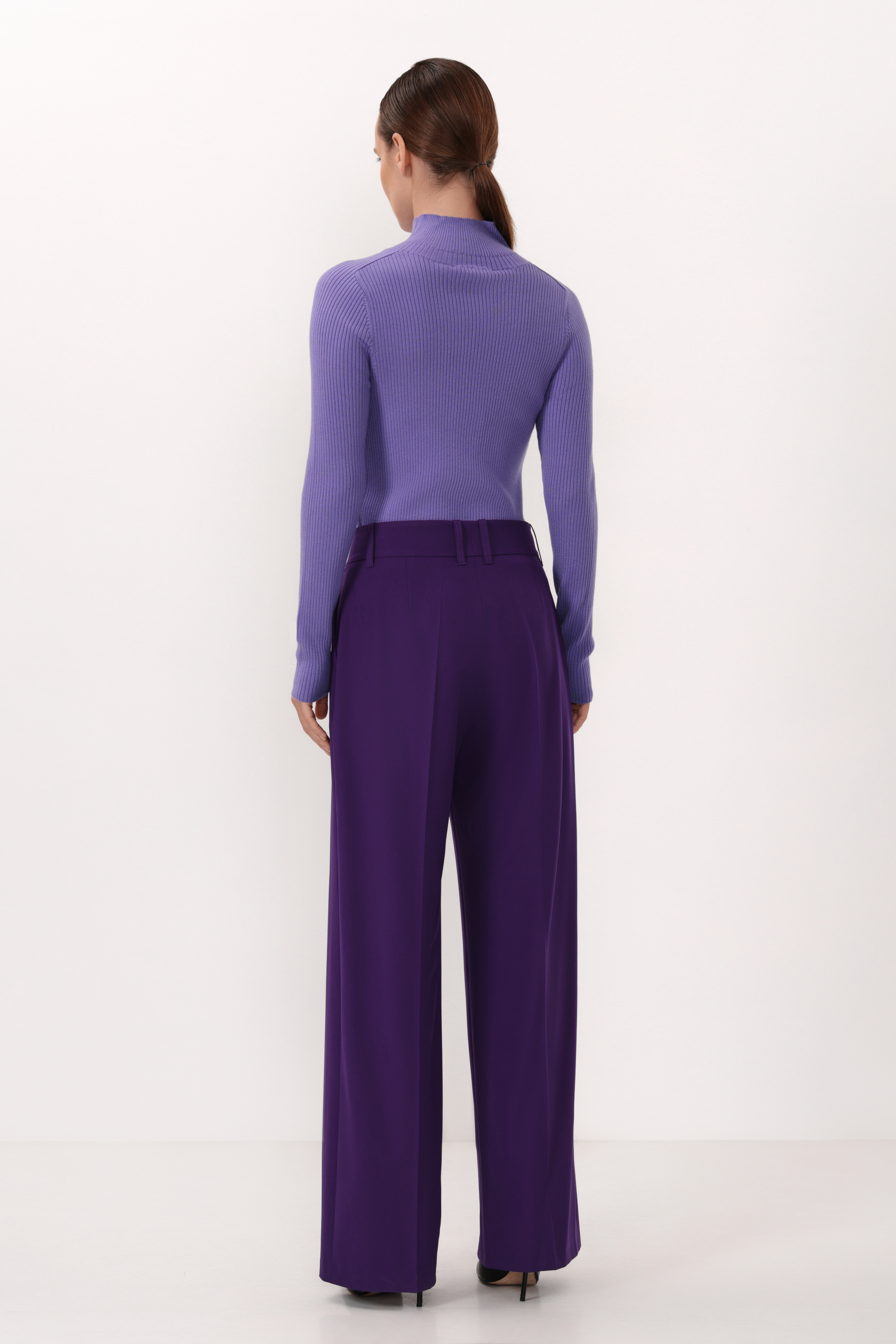 Водолазка с шерстью VASSA&Co, пол female, цвет violet