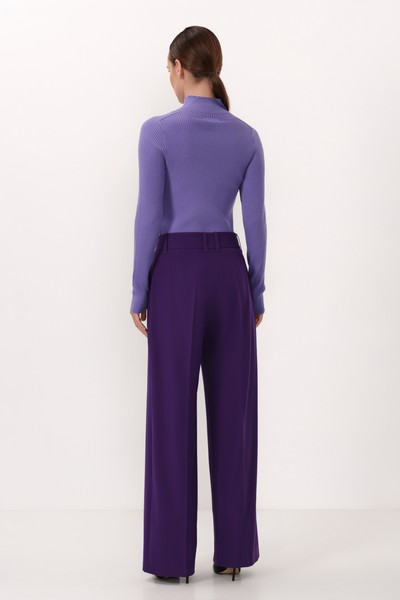 Водолазка с шерстью VASSA&Co, пол женский, цвет фиолетовый, фото №5