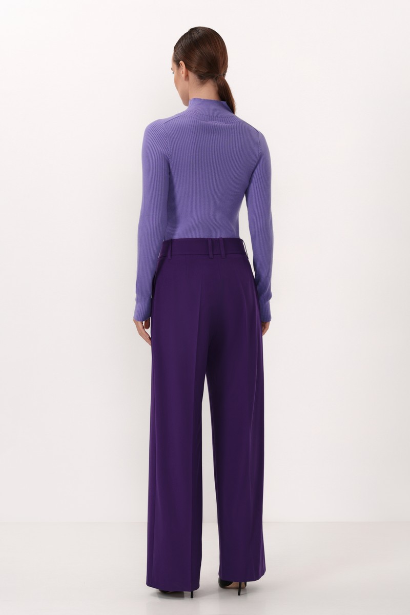 Водолазка с шерстью VASSA&Co, пол female, цвет violet, фото №5