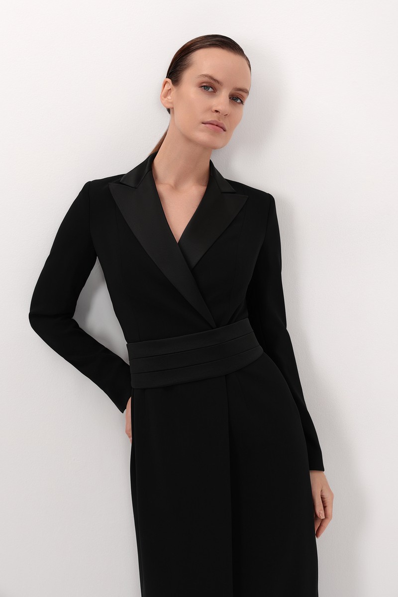 Dress female ПЛАТЬЕ VASSA&Co Black 2