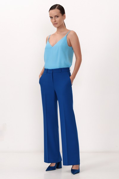 Базовый топ VASSA&Co, пол female, цвет синий, фото №2