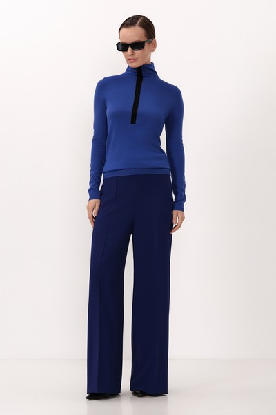 Водолазка из шерсти VASSA&Co, пол женский, цвет синий, фото №2