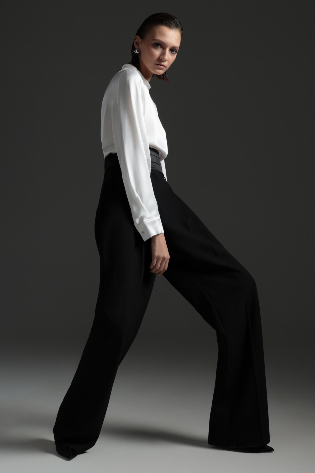 Блузка VASSA&Co, пол женский, цвет белый