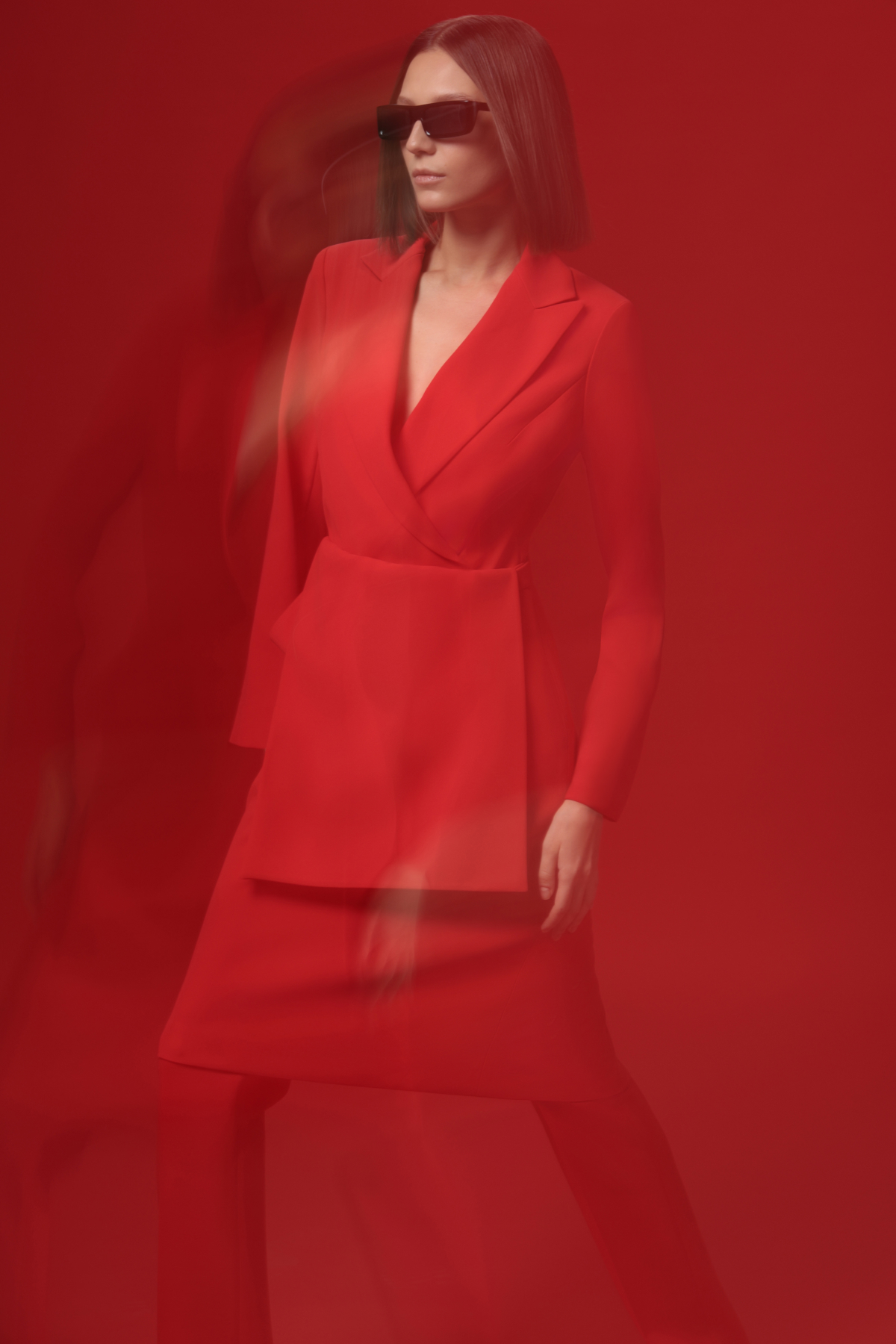 Платье-жакет VASSA&Co, пол женский, цвет красный