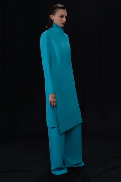 Платье VASSA&Co, пол женский, цвет голубой, фото №3