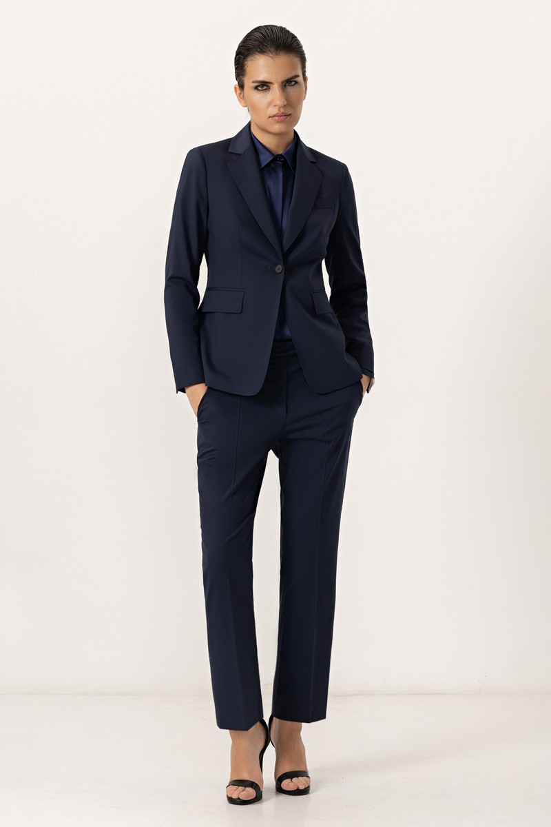 Брюки VASSA&Co, пол женский, цвет синий, фото №2