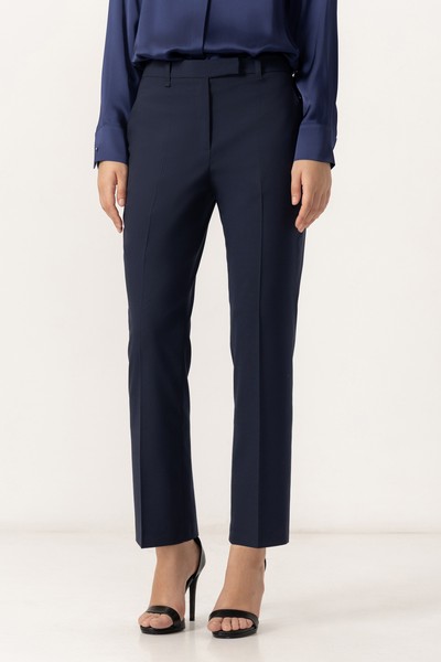 Брюки VASSA&Co, пол женский, цвет синий, фото №3