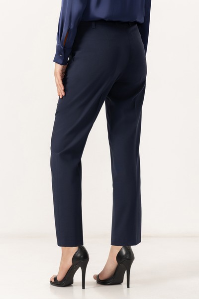 Брюки VASSA&Co, пол женский, цвет синий, фото №4