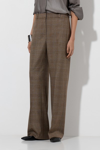 Trousers VASSA&Co, пол female, цвет brown, фото №7