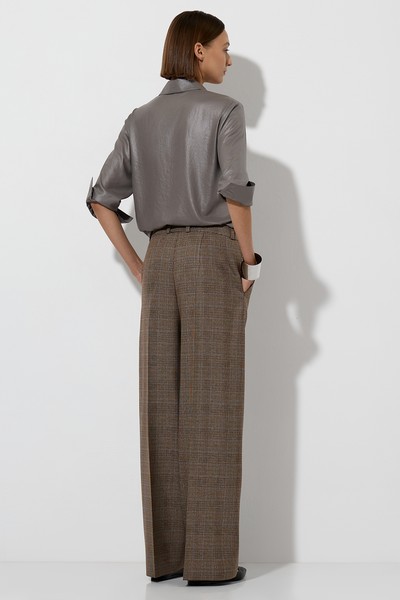 Trousers VASSA&Co, пол female, цвет brown, фото №6