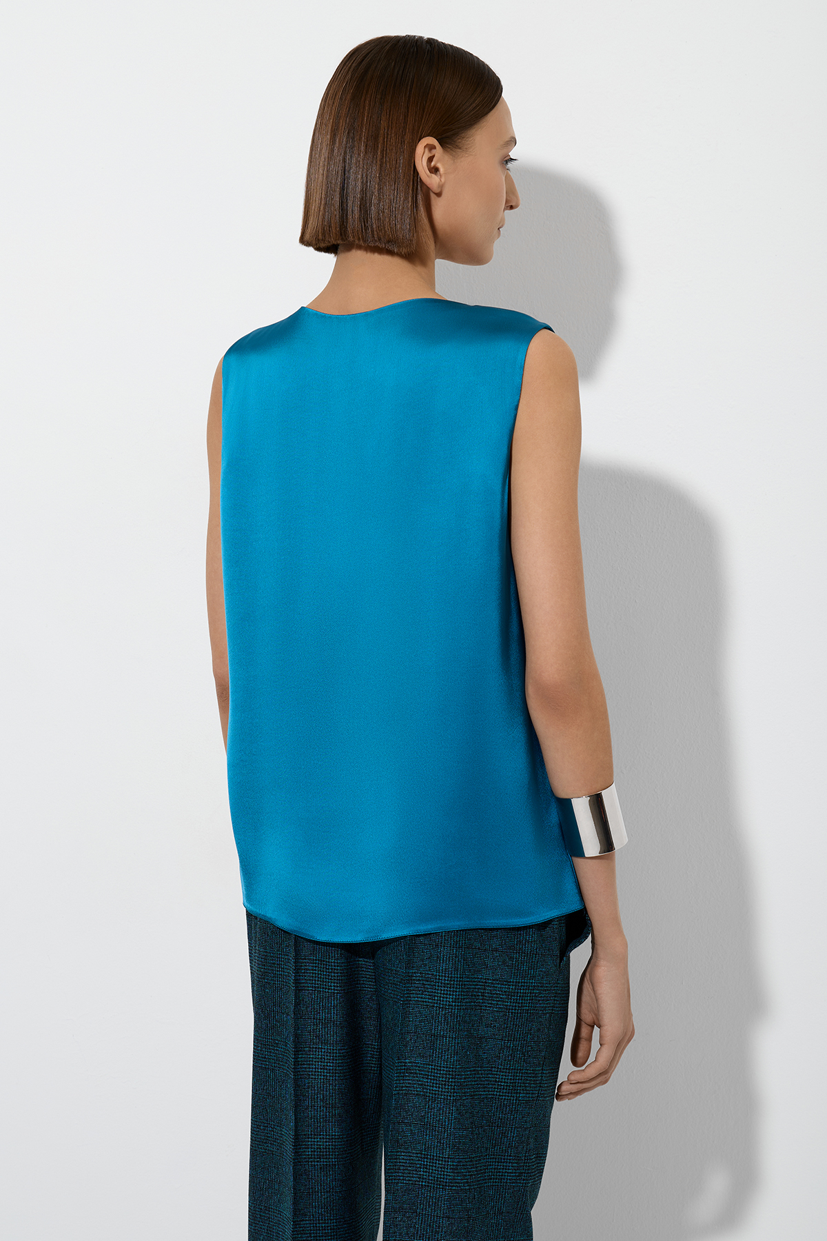 Блузка VASSA&Co, пол женский, цвет голубой