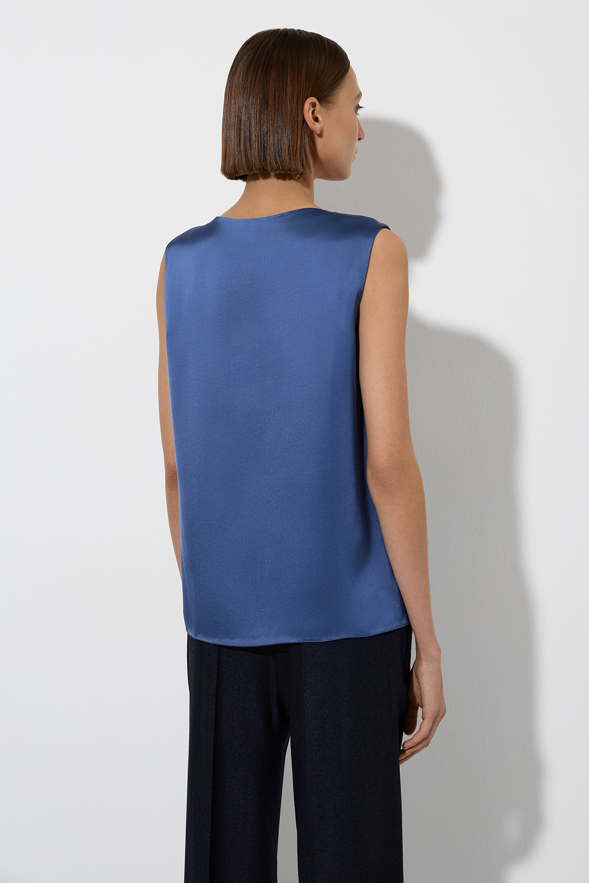 Блузка VASSA&Co, пол женский, цвет синий