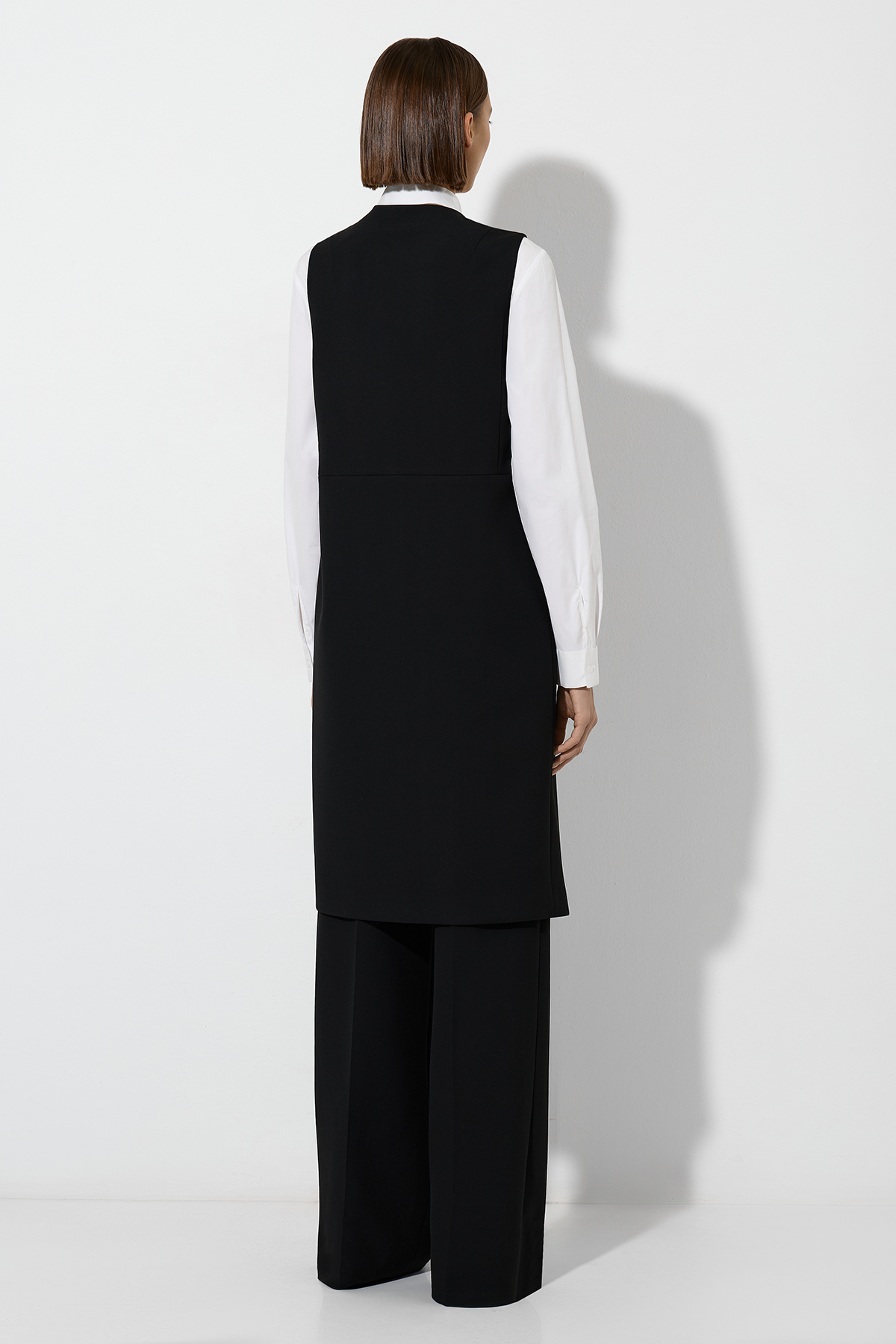 Платье-жилет VASSA&Co, пол женский, цвет черный