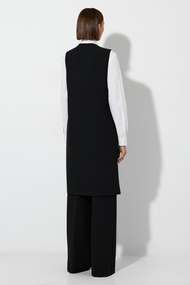 Платье-жилет VASSA&Co, пол женский, цвет черный, фото №4