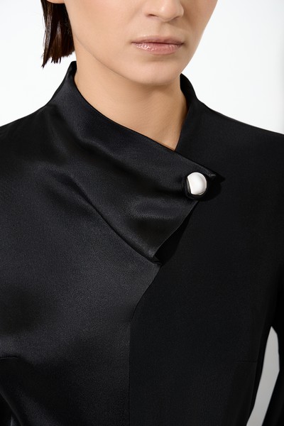 Платье VASSA&Co, пол женский, цвет черный, фото №2