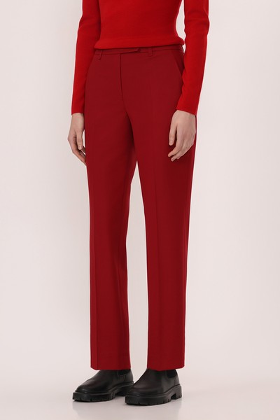 Брюки VASSA&Co, пол женский, цвет красный, фото №3