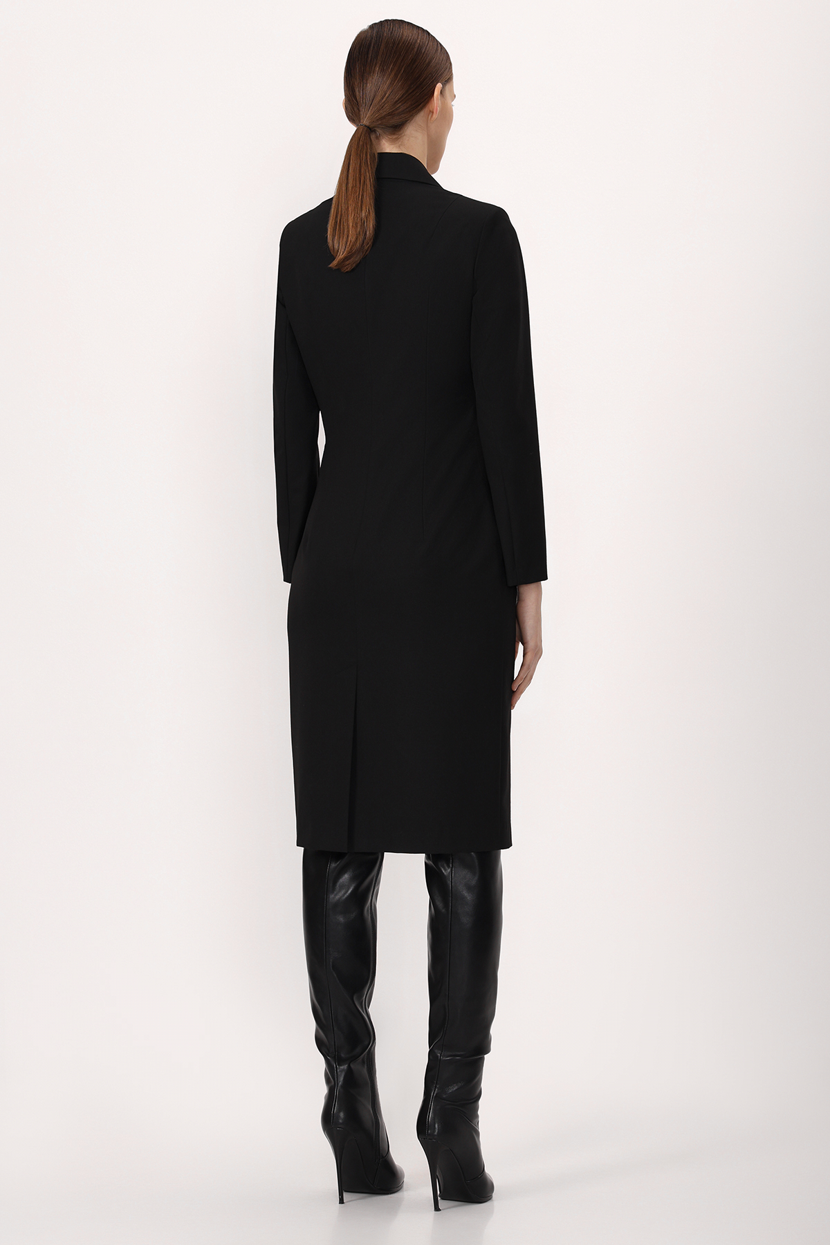 Платье-жакет VASSA&Co, пол женский, цвет черный