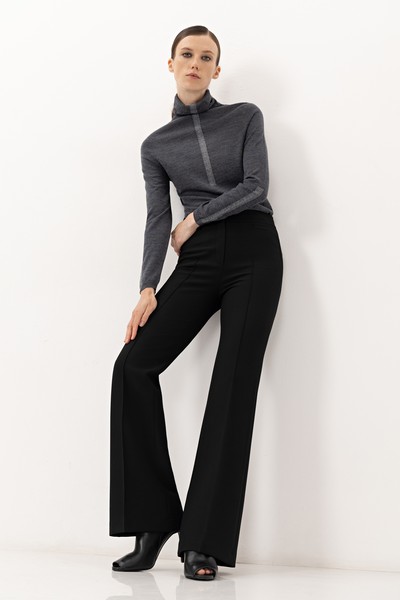 Брюки VASSA&Co, пол женский, цвет черный, фото №5