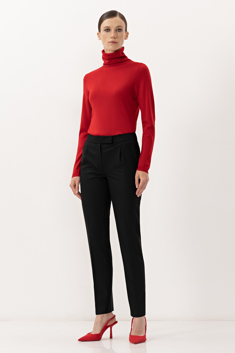 Брюки VASSA&Co, пол женский, цвет черный, фото №2