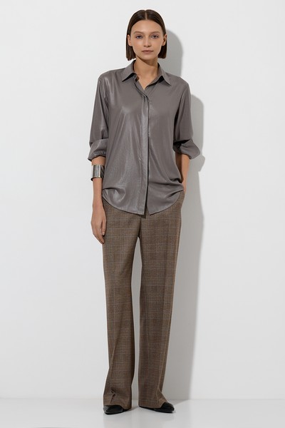 Blouse VASSA&Co, пол female, цвет brown, фото №2