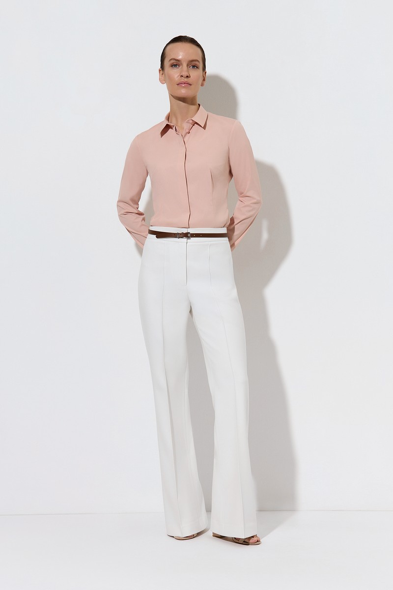 Брюки VASSA&Co, пол женский, цвет белый, фото №3