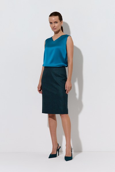 Skirt VASSA&Co, пол female, цвет зеленый, фото №2