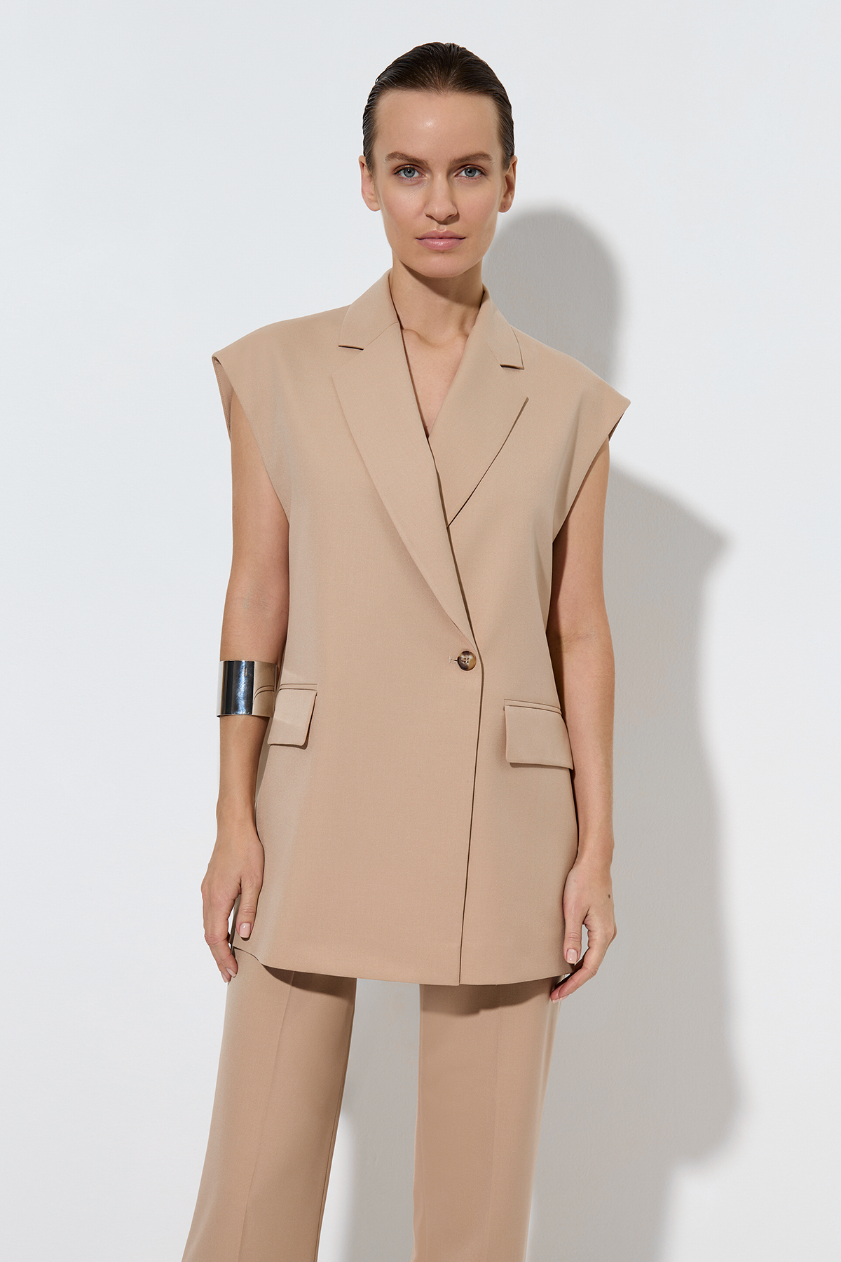 Vest , пол female, цвет бежевый, фото №12