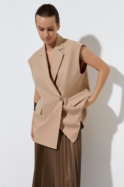 Vest , пол female, цвет бежевый, фото №11