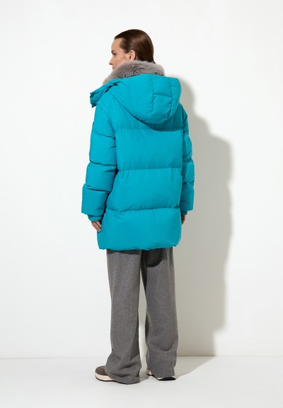 Пуховик VASSA&Co, пол женский, цвет голубой, фото №5